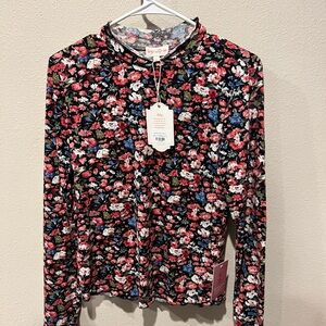 Ivy City Carmen Floral Long Sleeve Top